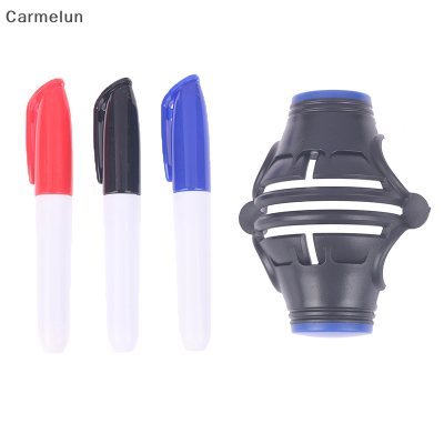 Carmelun ชุดปากกาทำเครื่องหมายลูกกอล์ฟการหมุน360องศาที่ขีดเส้น1ชุด,ชุดปากกาเครื่องมือไลนเนอร์ทำเครื่องหมายแม่แบบการจัดตำแหน่ง