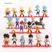 SUNNYFAN โมเดล Vegetto ของเล่นชิ้น/ล็อต21ชิ้นรูปแอคชั่น Frieza Goku PVC