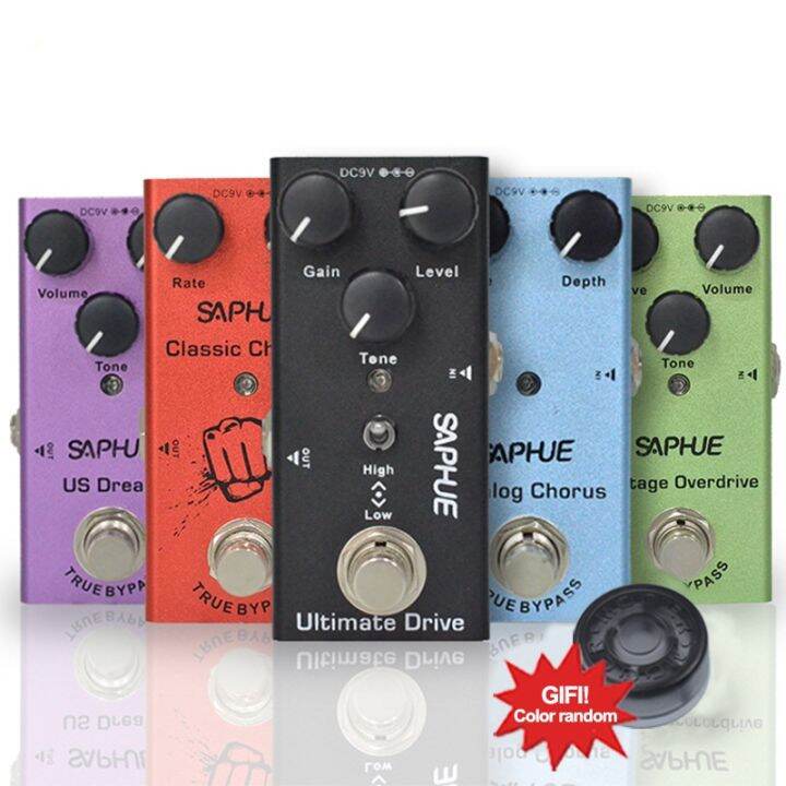 SAPHUE Electric Guitar Pedal Vintage Overdrive/Ultimate Drive/Crunch