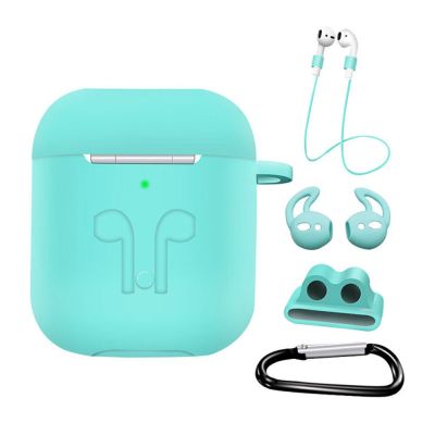 5 In 1 Case สำหรับหูฟัง1/2ปก C Oque Air Pods 2 Case ซิลิโคน Earpods Airpod กรณีหูฟังอุปกรณ์เสริมฝาครอบ