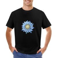 Blue Lotus I Sticker T-Shirt Plus Size T Shirts MenS Cotton T-Shirt