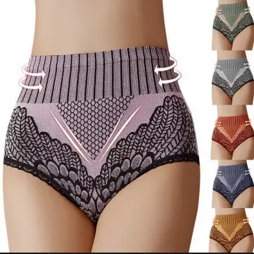 Seamless Underwear for Women Women High Waist Belly Sexy Lace