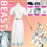 วิกชุดเดรสโลลิต้ากระต่ายสีขาว Beastars Haru ชุดนักเรียนญี่ปุ่นผู้หญิงกำหนดเองได้