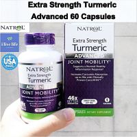 สารสกัดขมิ้นชัน Extra Strength Turmeric, Advanced 60 Capsules - Natrol ขมิ้น