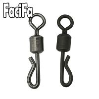 25 / 50 / 100pcs Bearing Swivel Fishing Connector Q-Shaped Quick Change Swivel Snap For Carp Fishing Terminal Tackle Accessories Accessories