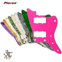 Pleroo Custom Guitar Parts - For US No Upper Controls Jazzmaster Style Guitar Pickguard Replacement Projector Mounts