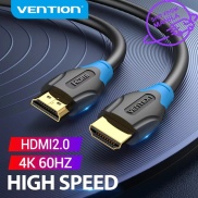 Vention HDMI Cáp 4K 60Hz Tốc độ cao HDMI Male to Male 2.0 Cáp cho TV HD