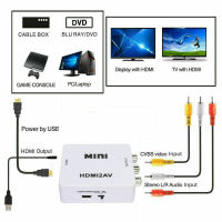 ตัวแปลงสัญญาณ อุปกรณ์สำหรับแปลงสัญญาณภาพ HDMI TO AV  High quality Mini Composite