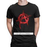 Vintage Anarchy Anarchist Tshirts Men Premium Cotton T Shirt Fitness Tees Camisas