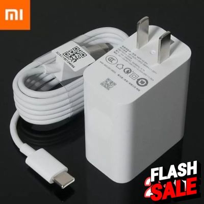 ชุดชาร์จ Xiaomi Fast charger Adapter 27W + สายชาร์จ Type C  QC4.0 USB Adapter Type-C Cable For Mi9 Mi 8 Lite Redmi note7 #สายชาร์จ type c  #สายชาร์จโทรศัพท์  #สาย ฟาสชาร์จ typ c  #สายชาร์จ