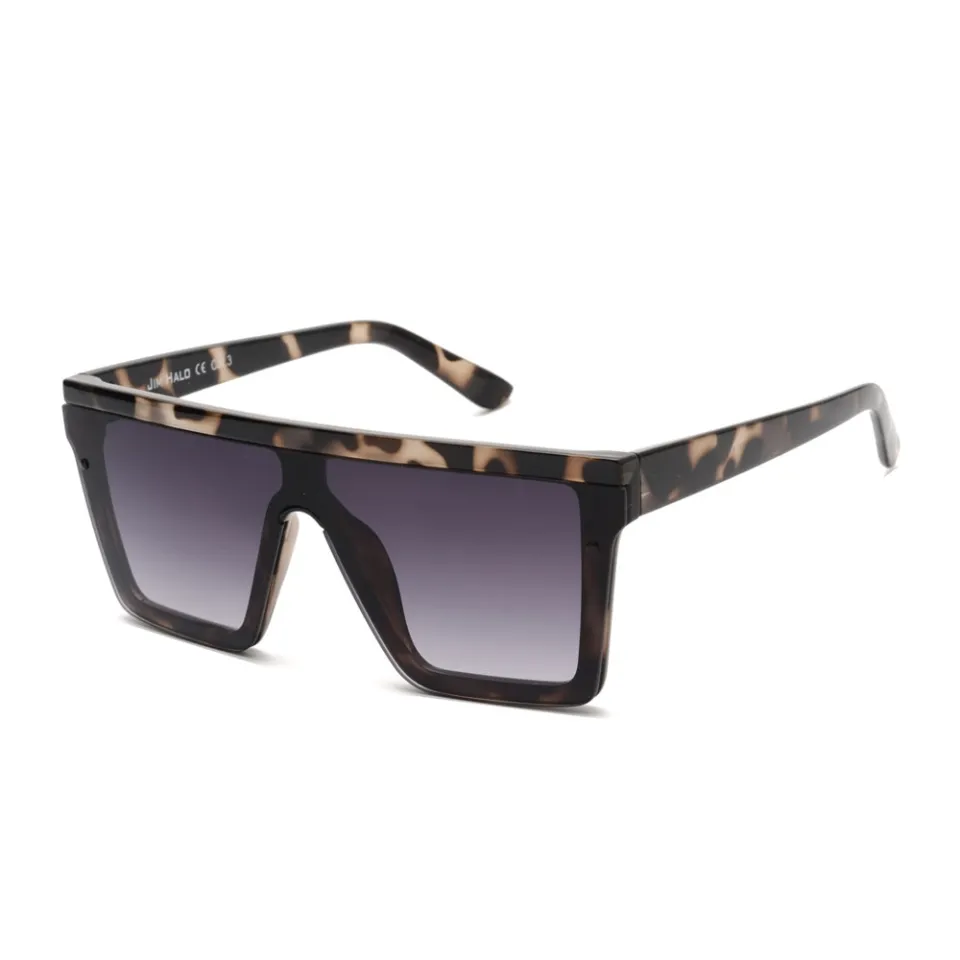 Large Andrea Mirror Lens Square Flat TOP Shield WaYfe Fashion Women  Sunglasses L | eBay