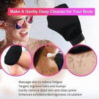 【cw】 1pcs Layer Exfoliator Mitt Shower Dead Removal Gloves Exfoliating Scrubbing 1