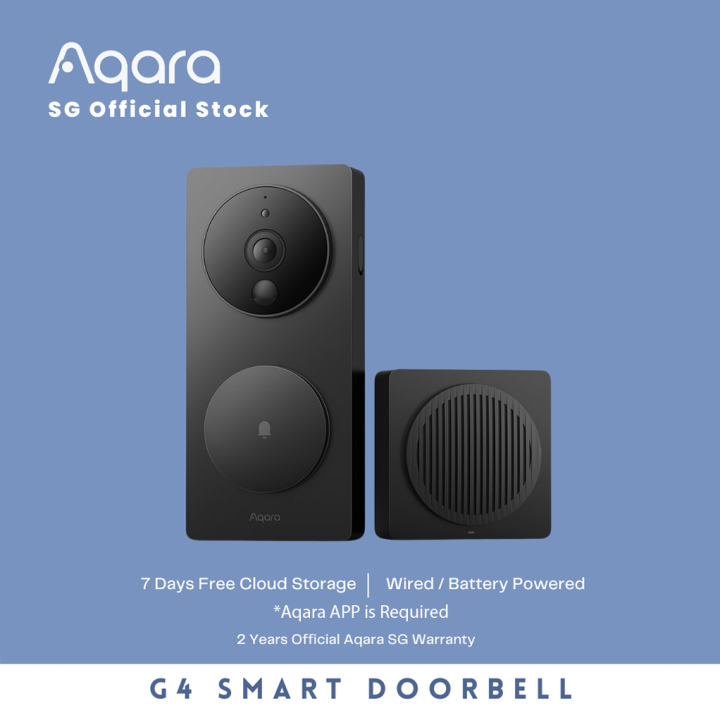 [Aqara SG] G4 Smart Doorbell Local Facial Recognition Cloud Storage