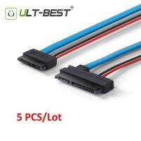 【Big-Sales】 Nivasco General Trading ULT-Best 5PCS SATA 5V ATA 22Pin 7 + 15ถึงบอบบาง SATA 13Pin 7 + 6 F/F Converter 30ซม./1FT/12นิ้ว