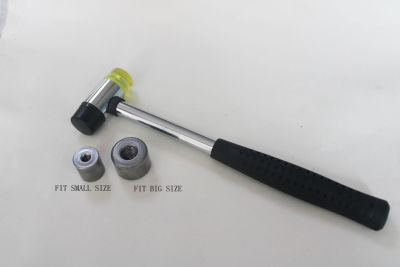 1setlot 1pcs rubber hammer+2pcs meteal base for hit hard washer toy joint for diy plush doll finsings--washer tool