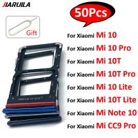 50Pcs，Original For Suitable For Xiaomi Mi 10 10T Pro Lite Mi Note 10 / CC9 Pro Micro Nano SIM Card Holder Tray Slot Holder Adapter Socket