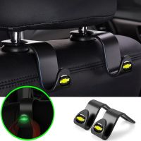 [ Chevrolet ] 2/4Pcs Luminous Car Hooks Car Back Seat Hook Load-bearing Car Back Seat Hanger Storage Hooks for Chevrolet Cavalier Onix Cruze Aveo Silverado