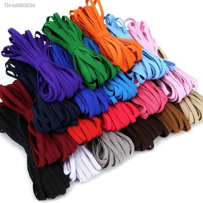 ☌ 3mm 6mm Colorful High-elastic Elastic Bands Rope Rubber Band Line Spandex Ribbon Sewing Lace Trim Waist Band Garment Accessory