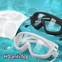 Big Frame Professional Swimming Waterproof Soft Silicone Glasses Swim Eyewear Anti-Fog  Men Women Goggles for Men Women Goggles