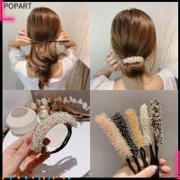 POPART ไข่มุก อุปกรณ์เสริม Headwear เครื่องมือ Braiders ที่คาดผม Donut Bun Maker Rhinestone Lazy Hairpin Quick Bun Curler