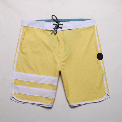 2023 Summer Classic Solid Men Board Shorts Water Repellency 4-way Stretch Beach Short Pants Quick drying Swimwear Bermuda