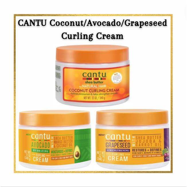 ⊙ Cantu Curling Cream Coconut / Avocado/Grapeseed Lazada PH