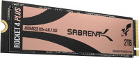 SABRENT 2TB Rocket 4 Plus NVMe 4.0 Gen4 PCIe M.2 Internal SSD Extreme Performance Solid State Drive R/W 7100/6600MB/s (Latest Version) (SB-RKT4P-2TB) SSD ONLY 2TB