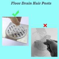 50 Pcs Disposable Shower Drain Hair Catcher Mesh Stickers, Anti Clogging Floor Sink Strainer, Shower Drain Dog Hair