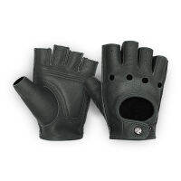 HANDLANDY Soft Breathable leather gym s safety sports half finger mens cycling s