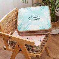 Ice Square Seat Pad Ice Silk Office Dining Home Decor Comfort Summer Chair Cushion Non-slip Wear-resisting Refreshing Breathable