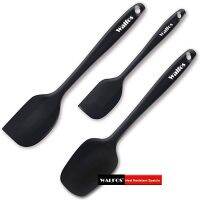 Walfos 3ชิ้น มืออาชีพอาหารเกรดซิลิโคนไม้พายชุดทนความร้อนไม่มีรอยต่อยางspatulas QC7311704