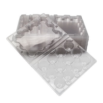 20pcs Transparent Durable Reusable 12 Grids Quail Egg Storage Carton Shop Home Store Egg Storage Container Organizer