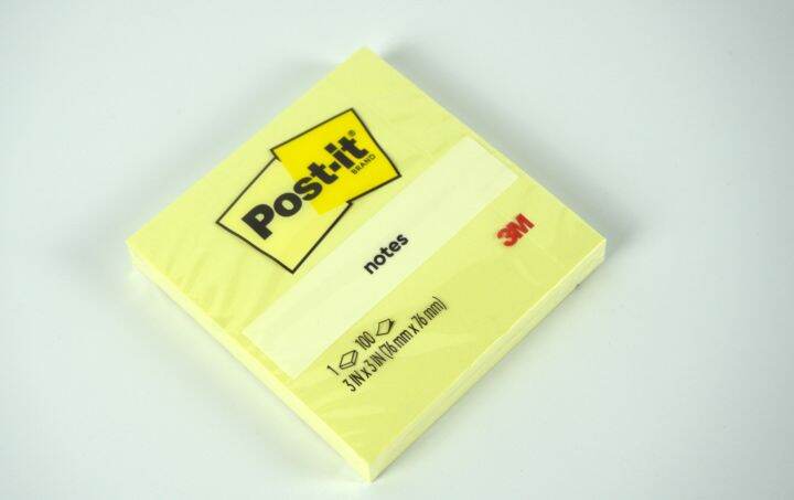 3m-post-it-654-notes-3-x-3-inch-yellow-โพสต์-อิท-โน้ต-สีเหลือง-ขนาด-3x3-นิ้ว-ของแท้-100แผ่น-แพ็ค