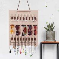 【YF】 Hanging Organizer Multiple Hooks Multi-Purpose Felt Cloth Sunglasses Earrings Jewelry Hanger for Home Storage Bags