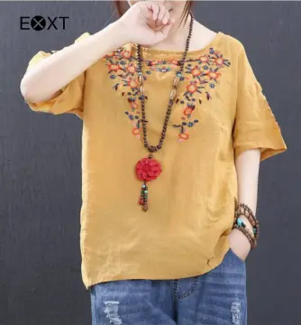 Boho Shirt Embroidered Tops - Best Price in Singapore - Dec 2023