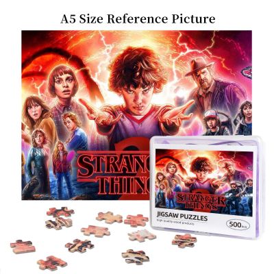 Stranger Things 2 Wooden Jigsaw Puzzle 500 Pieces Educational Toy Painting Art Decor Decompression toys 500pcs