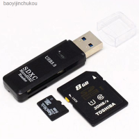 การ์ดรีดเดอร์ Usb การ์ดความจำ Sd อเนกประสงค์ความเร็วสูง3.0เครื่องอ่านการ์ดตัวแปลง Tf การ์ดกล้องสำหรับรถยนต์