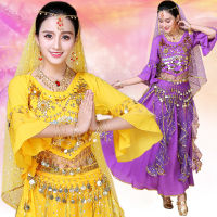 Indian Dance Clothing Female Oriental Performance Set for Stage Women Bollywood Belly Dance Costume Outfit Dance Wear 6 Color