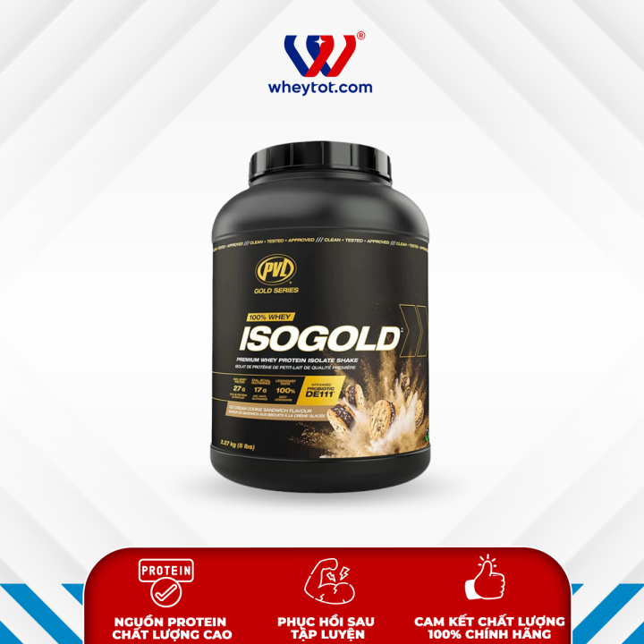 Pvl Iso Gold Premium Whey Protein With Probiotic 5 Lbs 2 27kg