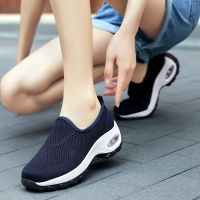 Fashion Women Lightweight Sneakers Walking Shoes Outdoor Sports Breathable Mesh Comfort Walking Footwear Air Cushion Lace Up