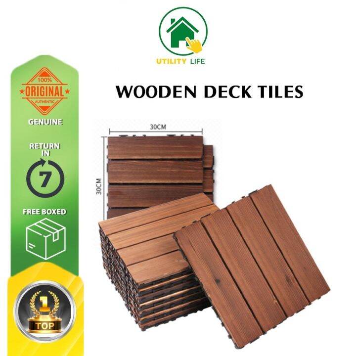 Wood Flooring Wooden Tiles Garden Wooden Deck Tiles Decking Floor ...