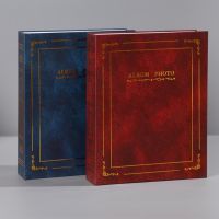 【hot】 Faux leather paper 6 inch photo album 4R100 albums book bronzing interstitial retro foreign trade