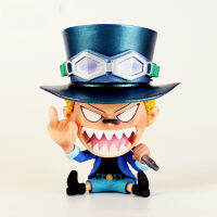 อะนิเมะ One Piece Childhood Q Edition ชุดรูป Gk ตุ๊กตาหัวโตดูหมิ่นรูป Saab นิ้วกลางแนวตั้ง