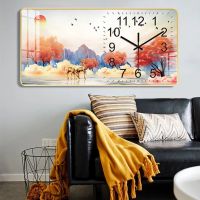 Custom Made Noridc Decor Paiting Frame By Wall With Large Wall Art Clock For Home Living Room Background Mural Modern Poster