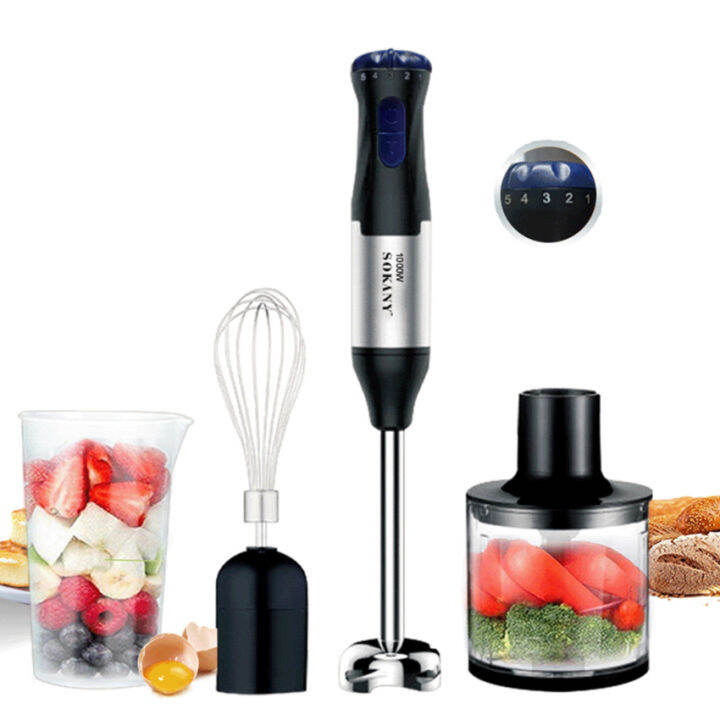 Hand blender, hand blender set 4 in 1 stainless steel blender test