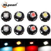 NLpearl 10x ไฟสัญญาณ Led T3 T4.7 T4.2 Canbus หลอด t3 5050SMD แผงหน้าปัดรถ Auto ภายในด้านข้าง12V Multicolor หลอดled t3 หลอดไฟt4.2