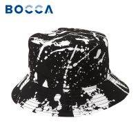 {You have a hat} Bocca Topi Bucket Splash Ink Ink สองด้านหมวกผ้าฝ้ายฝาพับเก็บได้ Unisex สีดำสีขาวชาวประมง Gorros ฮิปฮอปกลางแจ้ง