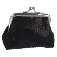 Womens Sequins Coin Purse Buckle Mini Wallet