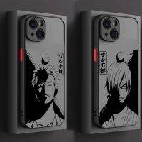 {Haojia เคสโทรศัพท์} เคสโทรศัพท์เคสโทรศัพท์รูปการ์ตูนหนึ่งชิ้นอะนิเมะน่ารักสำหรับ iPhone 14 13 12 11 Pro Max Mini XS XR X 8 7 6 Plus SE ฝ้าที่คลุมโปร่งแสง