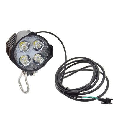 36V-48V Electric Bicycle Light with Horn Waterproof Horn Set Front Headlight Parts